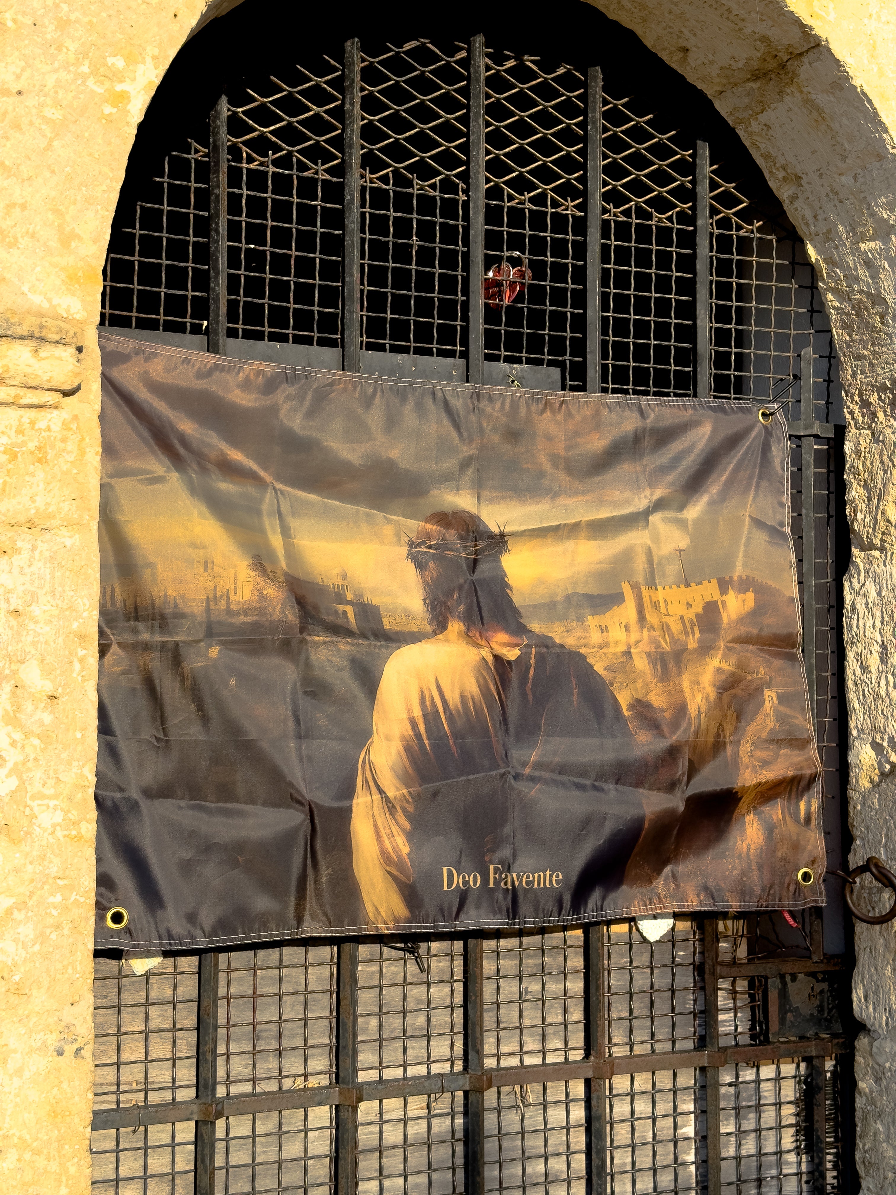 Drapeau Jesus surplombant Jérusalem