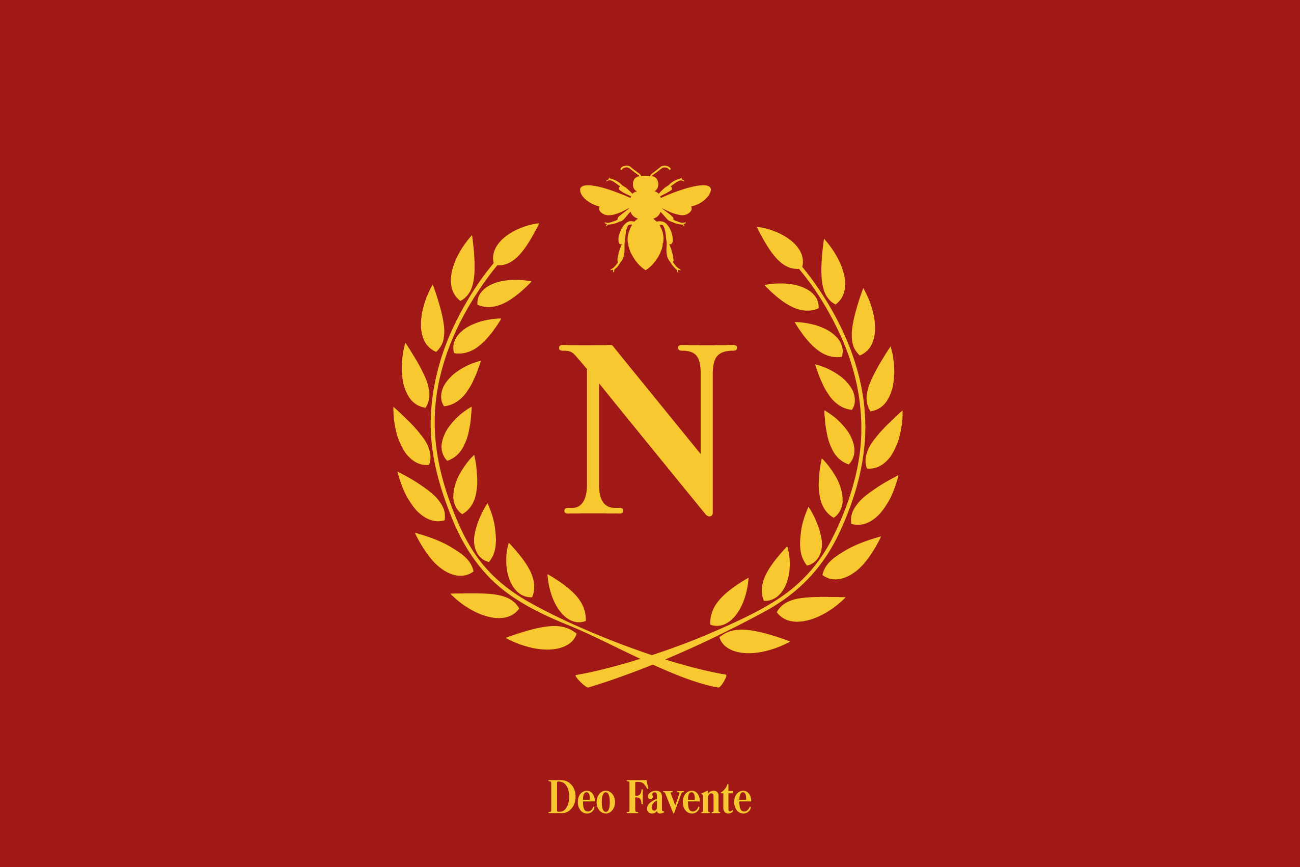 Drapeau Monogramme Empire Napoléonien