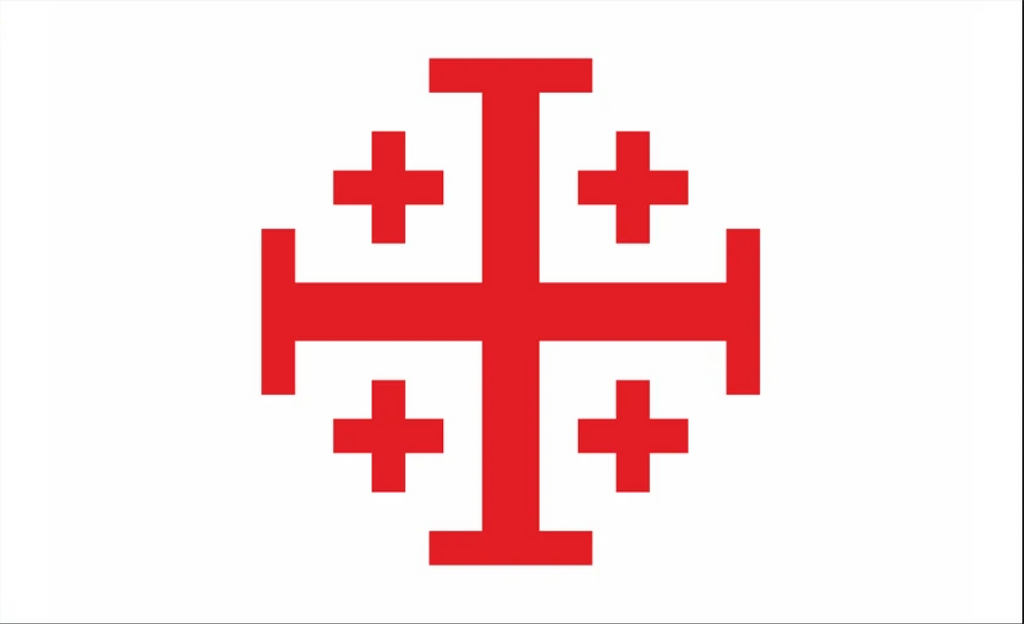 Drapeau Croix de Jérusalem